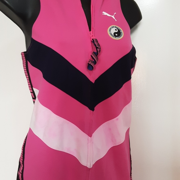 Pink Puma x Fenty by Rihanna Hooded Zip Front Leotard - Picture 4 of 8